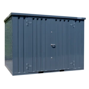 Conteneur Démontable 3 x 2 m – Double Porte GC – Gris anthracite (RAL 7016)