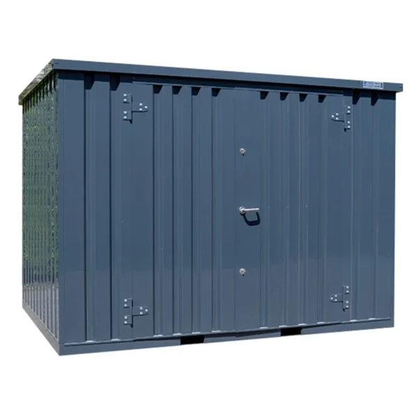 Conteneur Démontable 3 x 2 m – Double Porte GC – Gris anthracite (RAL 7016)