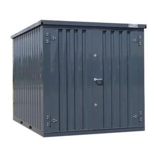 Conteneur Démontable 3 x 2 m – Double porte PC – Gris anthracite (RAL 7016)