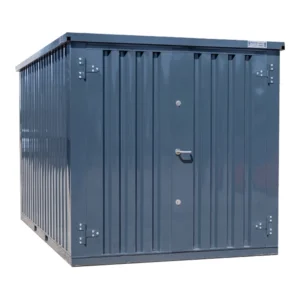Conteneur Démontable 4 x 2 m – Gris Anthracite RAL 7016 – Double porte