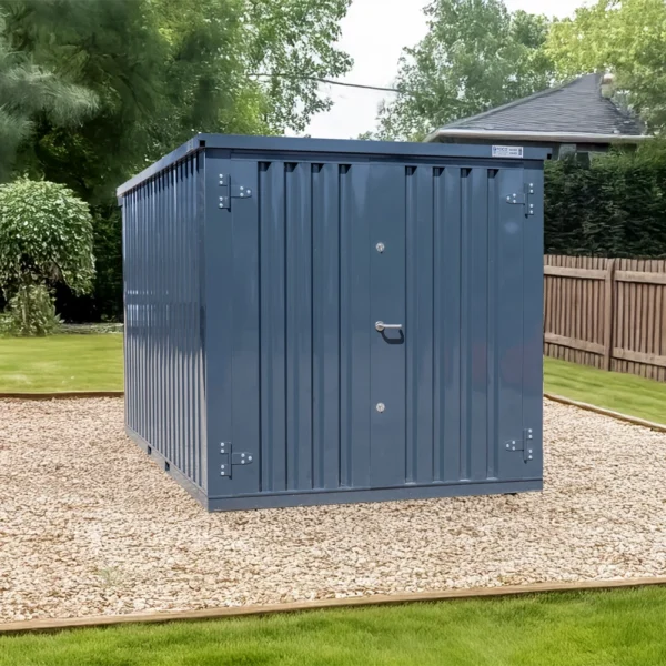 Conteneur Démontable 4 x 2 m – Gris Anthracite RAL 7016 – Double porte – Image 3