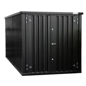 Conteneur Démontable 6 x 2 m – Double porte – Noir RAL 9005