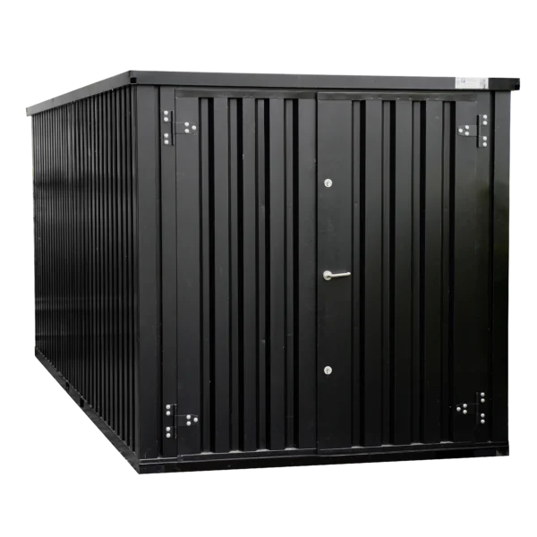 Conteneur Démontable 6 x 2 m – Double porte – Noir RAL 9005