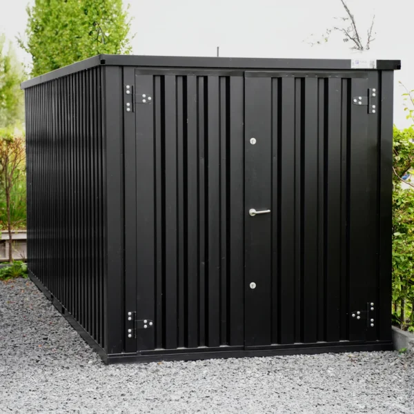 Conteneur Démontable 6 x 2 m – Double porte – Noir RAL 9005 – Image 2