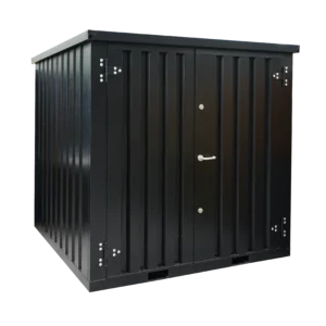 Conteneur Démontable Noir 2 x 2 m – Double porte