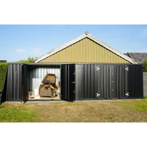 Conteneur Démontable Standard 8 x 2 m – Noir RAL 9005