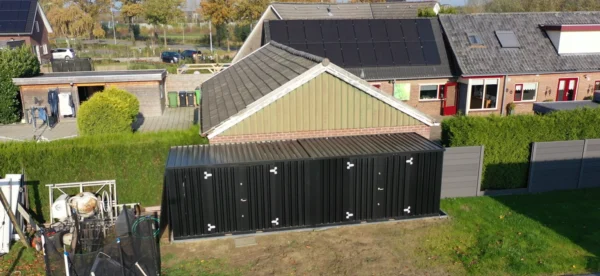 Conteneur Démontable Standard 8 x 2 m – Noir RAL 9005 – Image 3