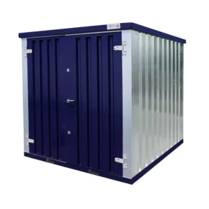 Conteneur FOCO Bleu Acier 2 x 2 m – Double porte