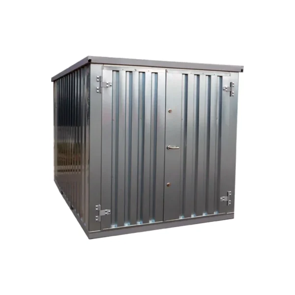 Conteneur démontable 4 x 2 m – Double porte côté 2 m - Galvanisé