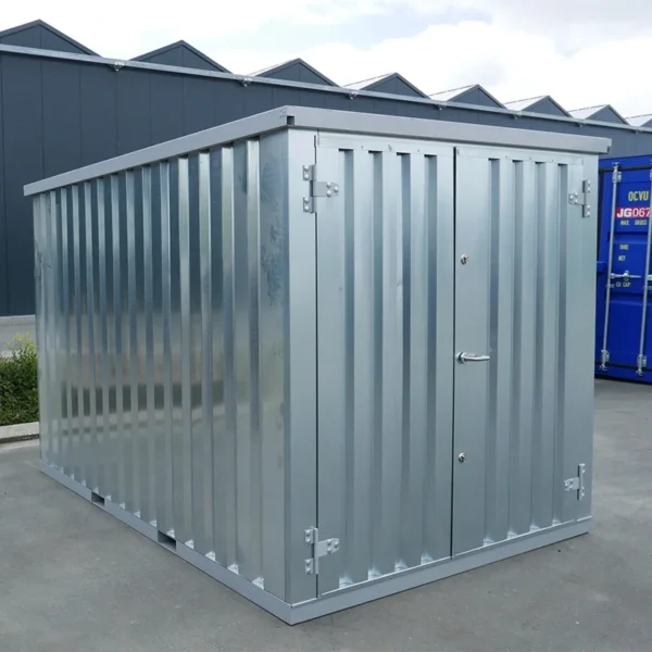 Conteneur démontable 4 x 2 m – Double porte côté 2 m - Galvanisé – Image 2