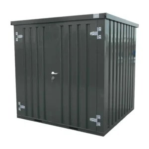 Conteneur démontable anthracite 2 x 2 m – Double porte